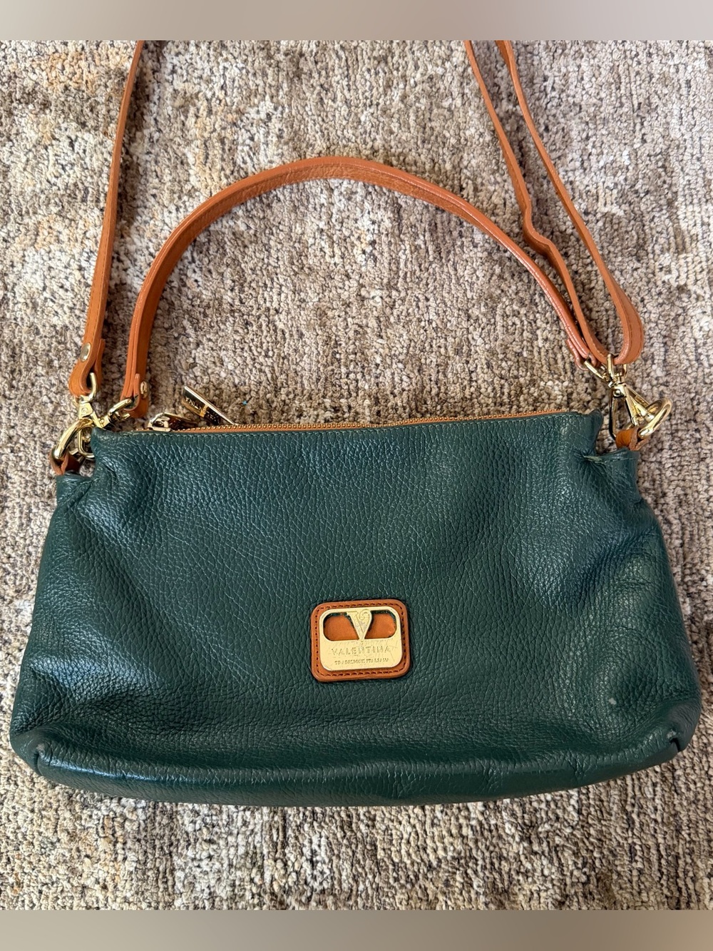 Valentina Leather Crossbody Bag Made in Italy